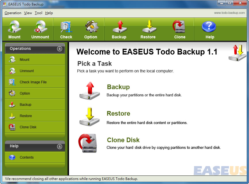 EASEUS Todo Backup